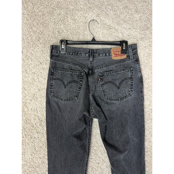 Levi's Black Straight Leg Jeans Heavyweight Fabric - Picture 5 of 12